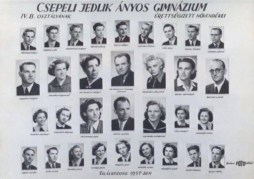 1952. évben ballagott B osztály