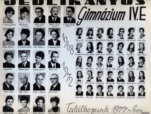 1972. évben ballagott E osztály