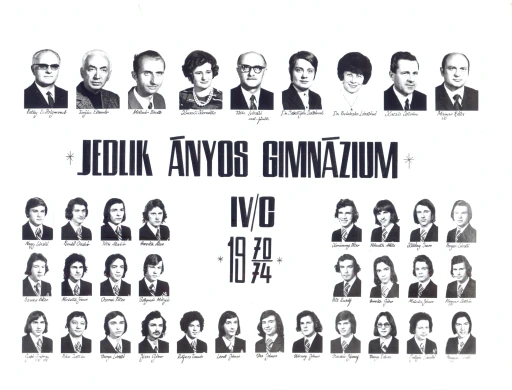 1974. évben ballagott C osztály