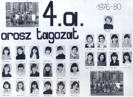 1980. évben ballagott A osztály