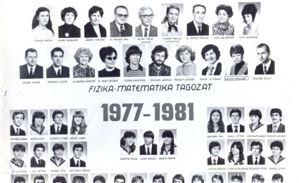 1981. évben ballagott C osztály