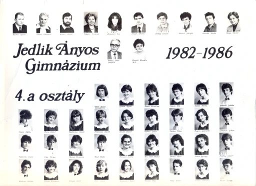 1986. évben ballagott A osztály